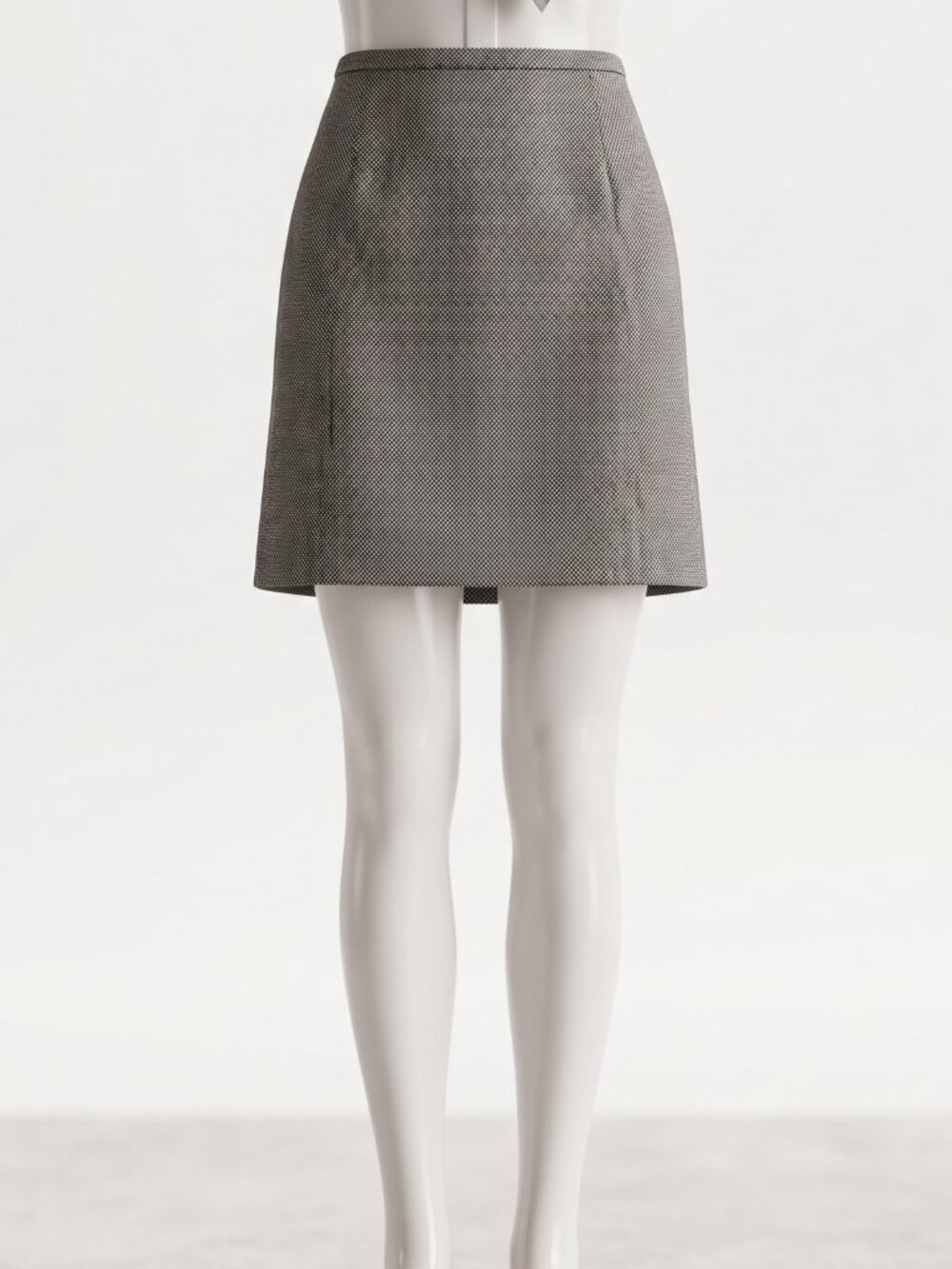 Vintage Apostrophe Stretch Black & White Dot Pencil Skirt Size 8